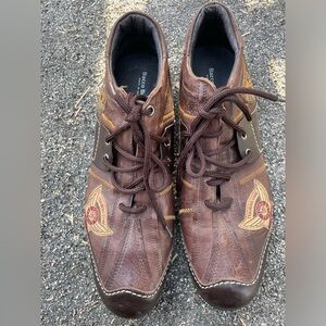 Bacco Bucci "McDonald Young Eagle Instructor" brown leather sneakers​